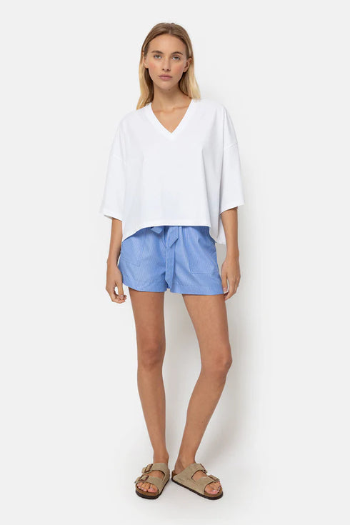 Âme antwerp lison white boxy t-shirt white
